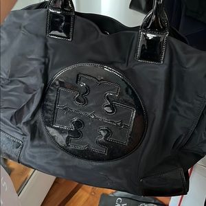Tory Burch Nylon Ella Tote in Black
